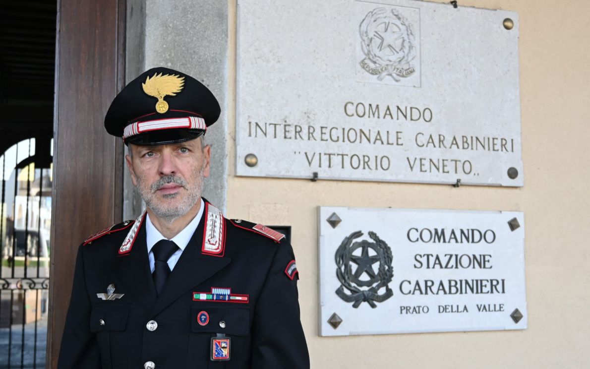 Luogotenente Fiorani, Comandate Prato della Valle