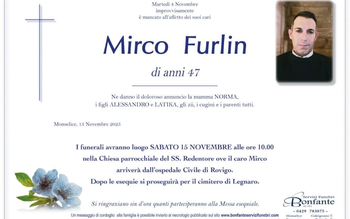 Funerale Mirco Furlin