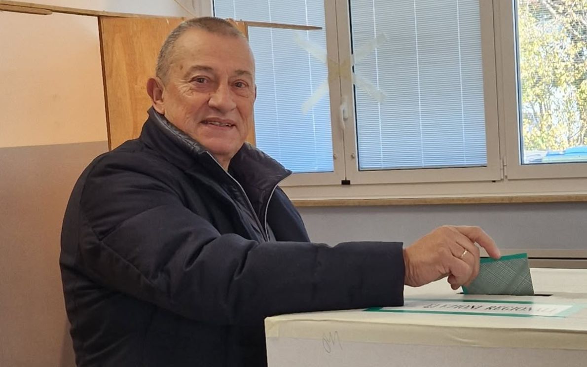 Riccardo Szumski al seggio