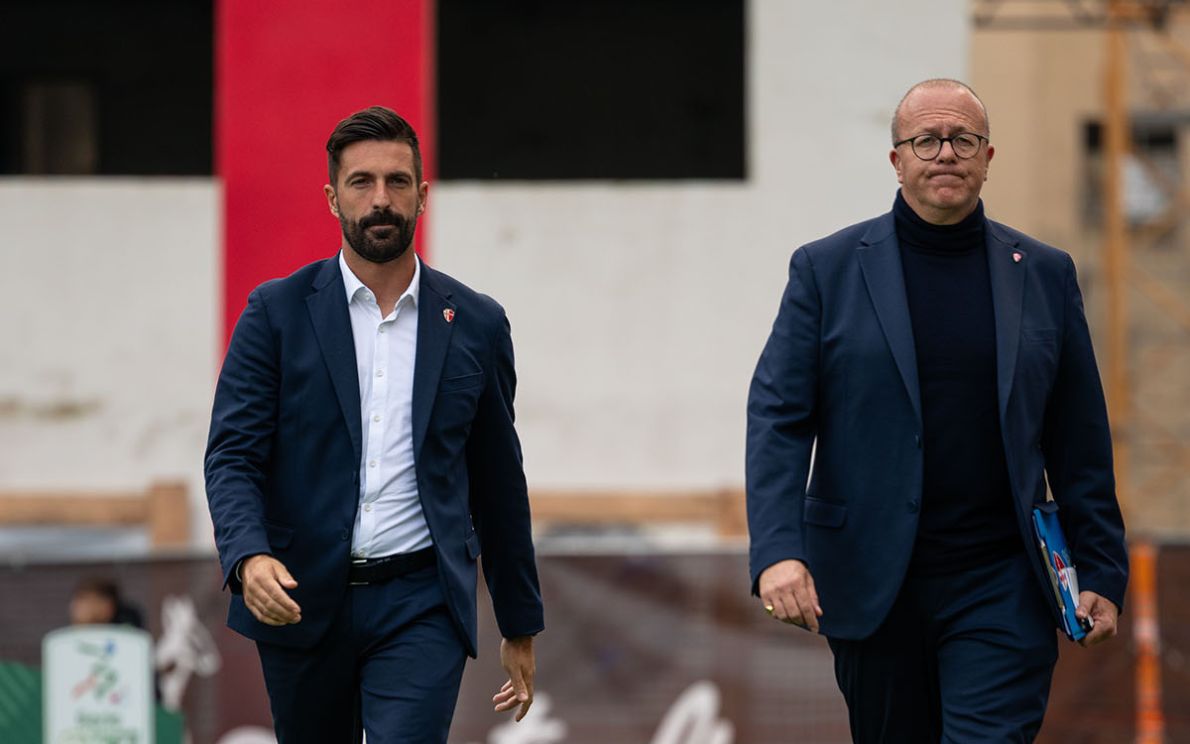 Andreoletti e Tarroni (foto Rilli – Calcio Padova)