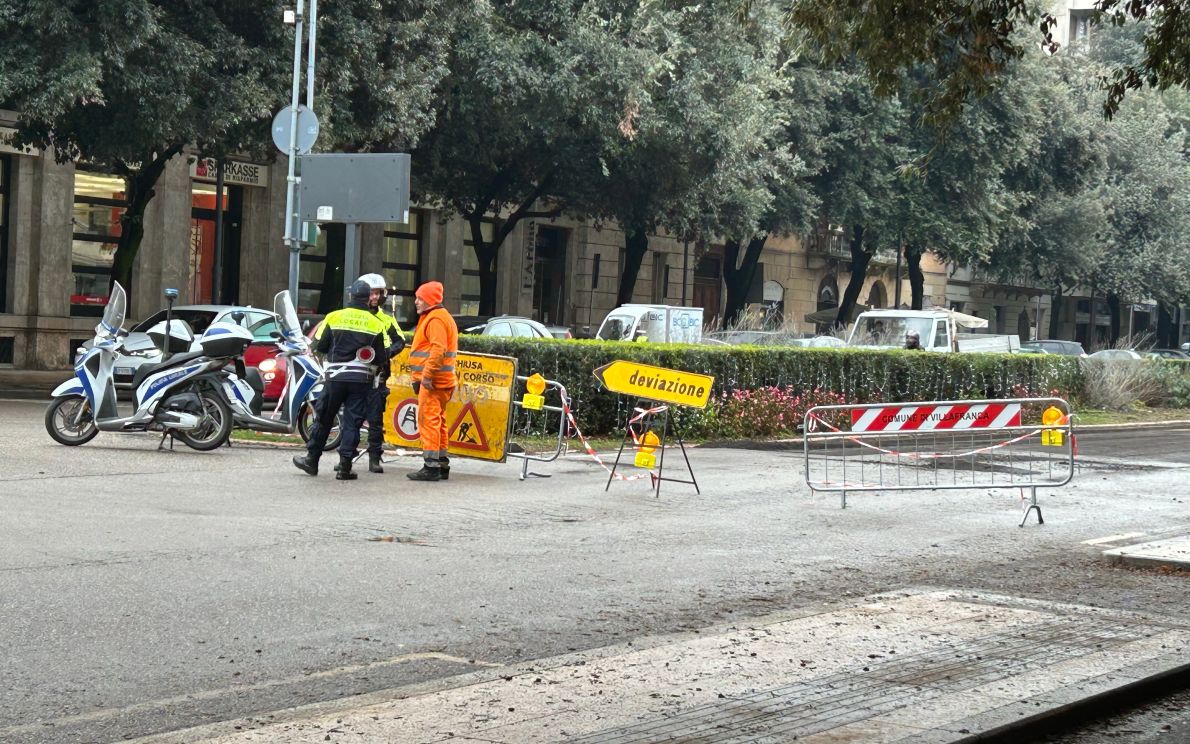 Corso Porta Nuova chiuso al traffico