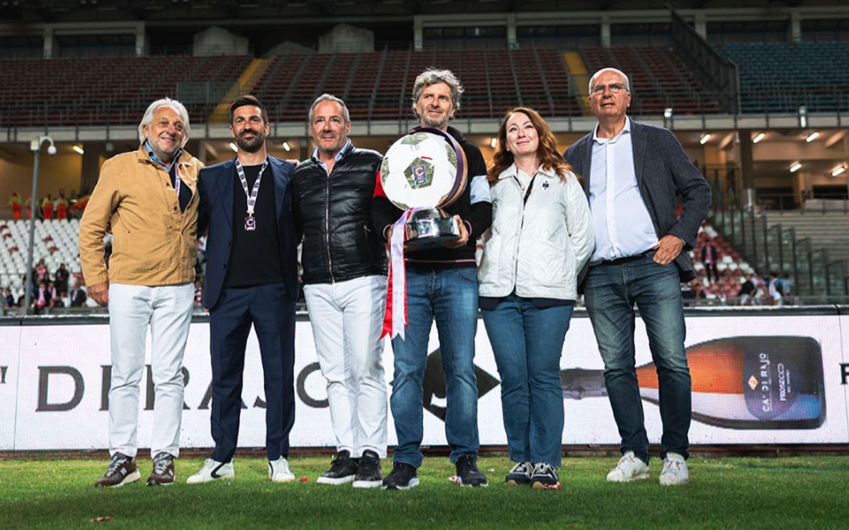 Il Padova festeggia la vittoria in Lega Pro