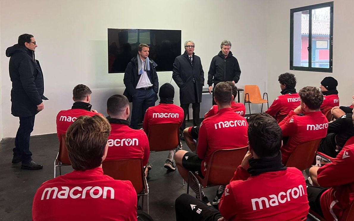 Banzato in visita al suo Padova