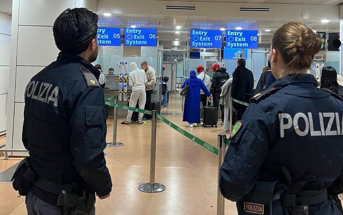 Polizia all’aeroporto di Venezia