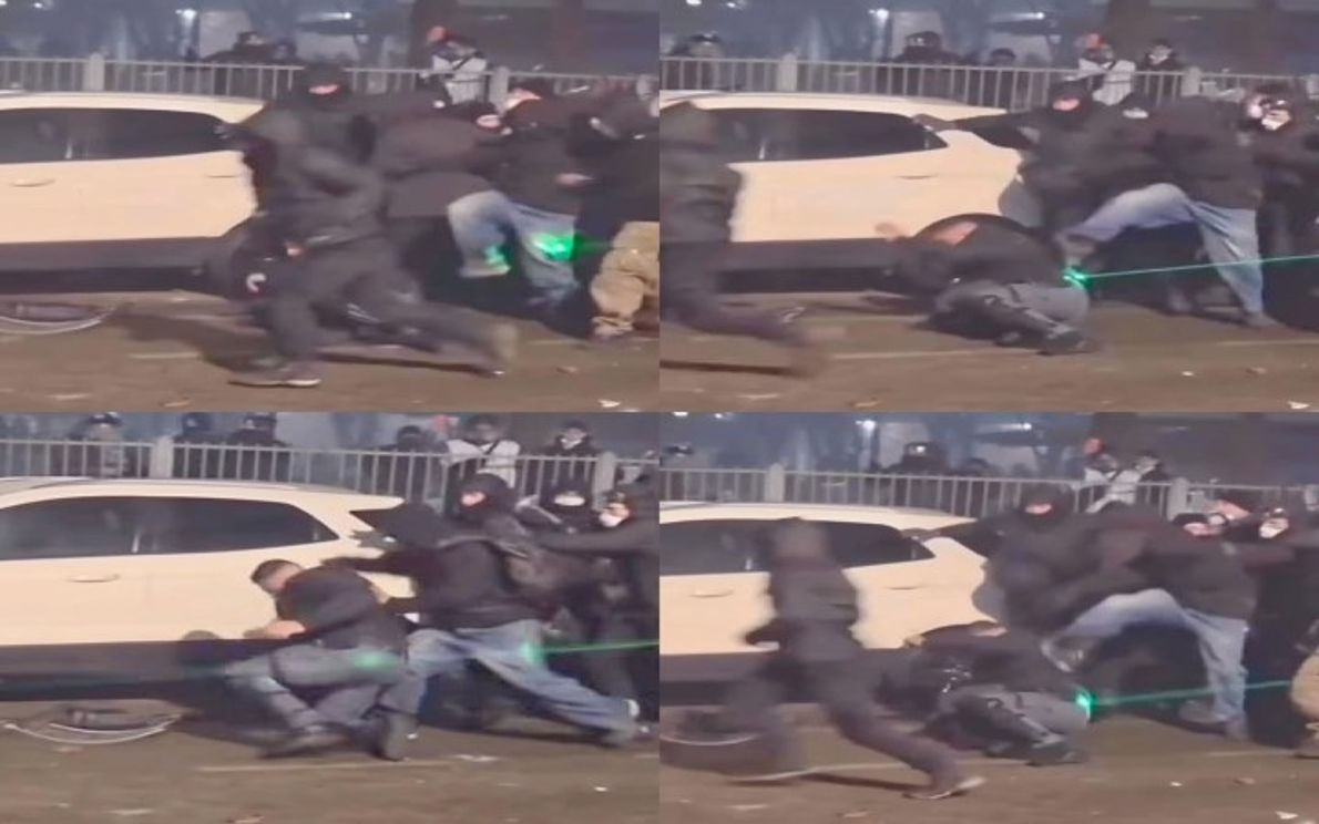 Violenza contro polizia a Torino