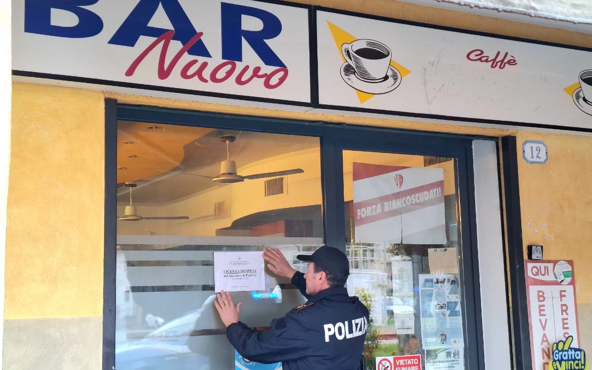 Bar chiuso per 30 giorni dalla Polizia