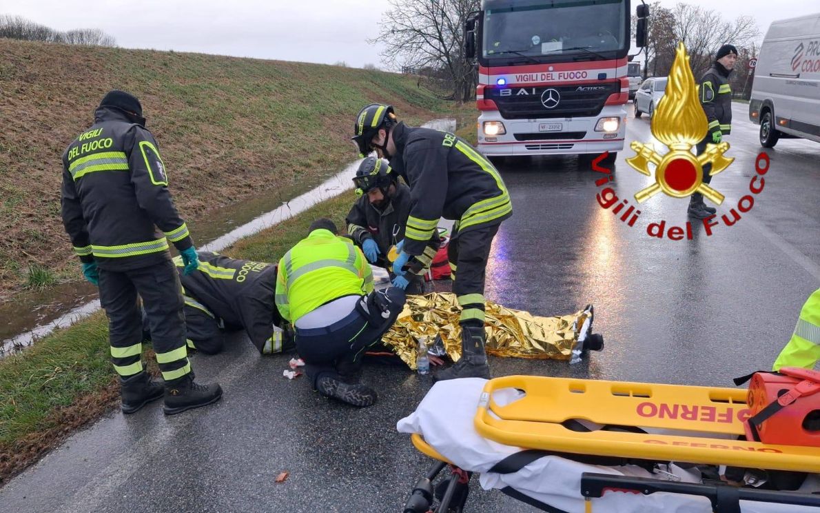 Investita nel trevigiano