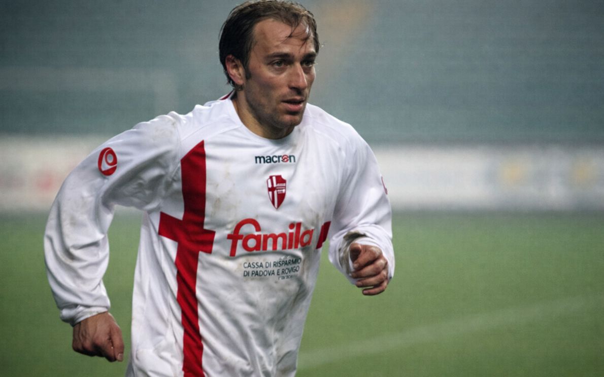 Orazio Russo con la maglia del Padova