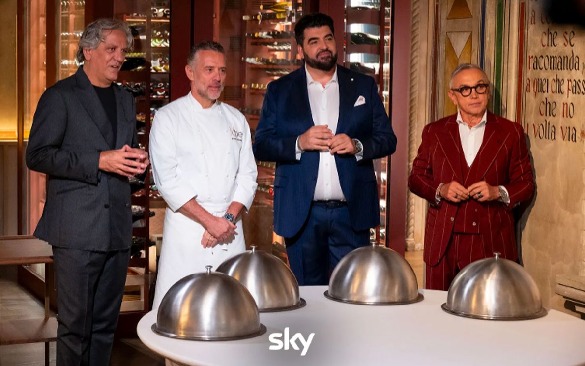 I giudici di Masterchef con Perbellini