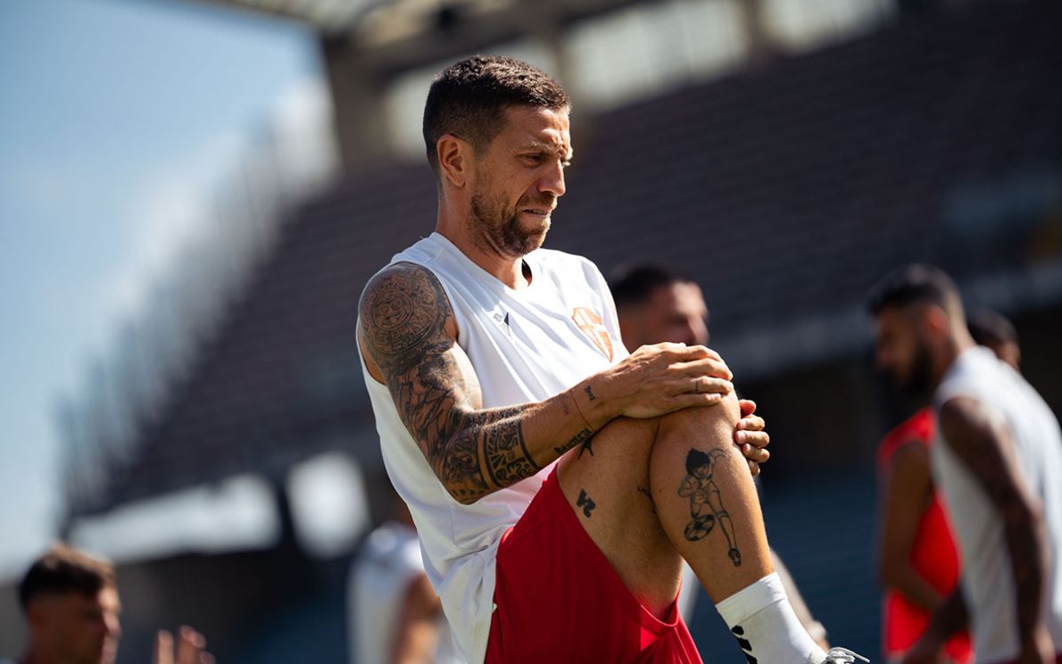 Gomez in allenamento (foto Boggian)