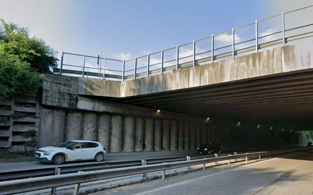 Tangenziale Nord, sottopasso di viale Palladio