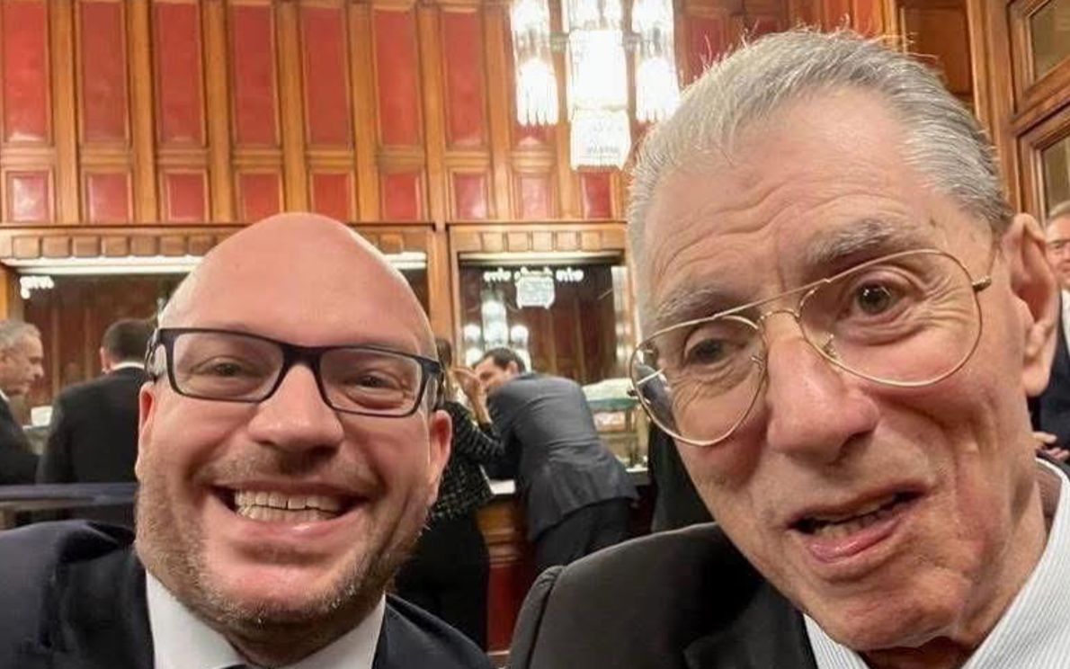 Lorenzo Fontana con Umberto Bossi