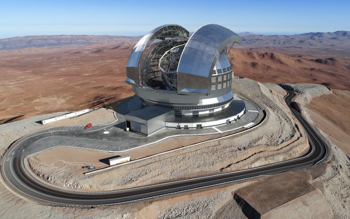 Basamento di uno dei telescopi del CTAO sud