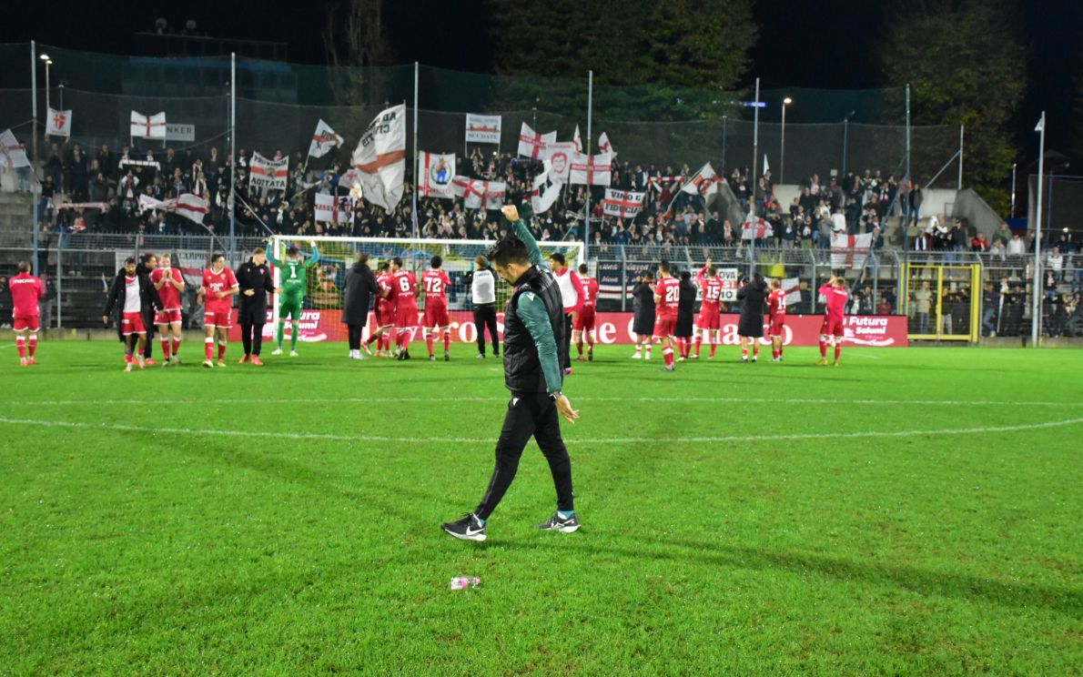 Andreoletti davanti ai tifosi