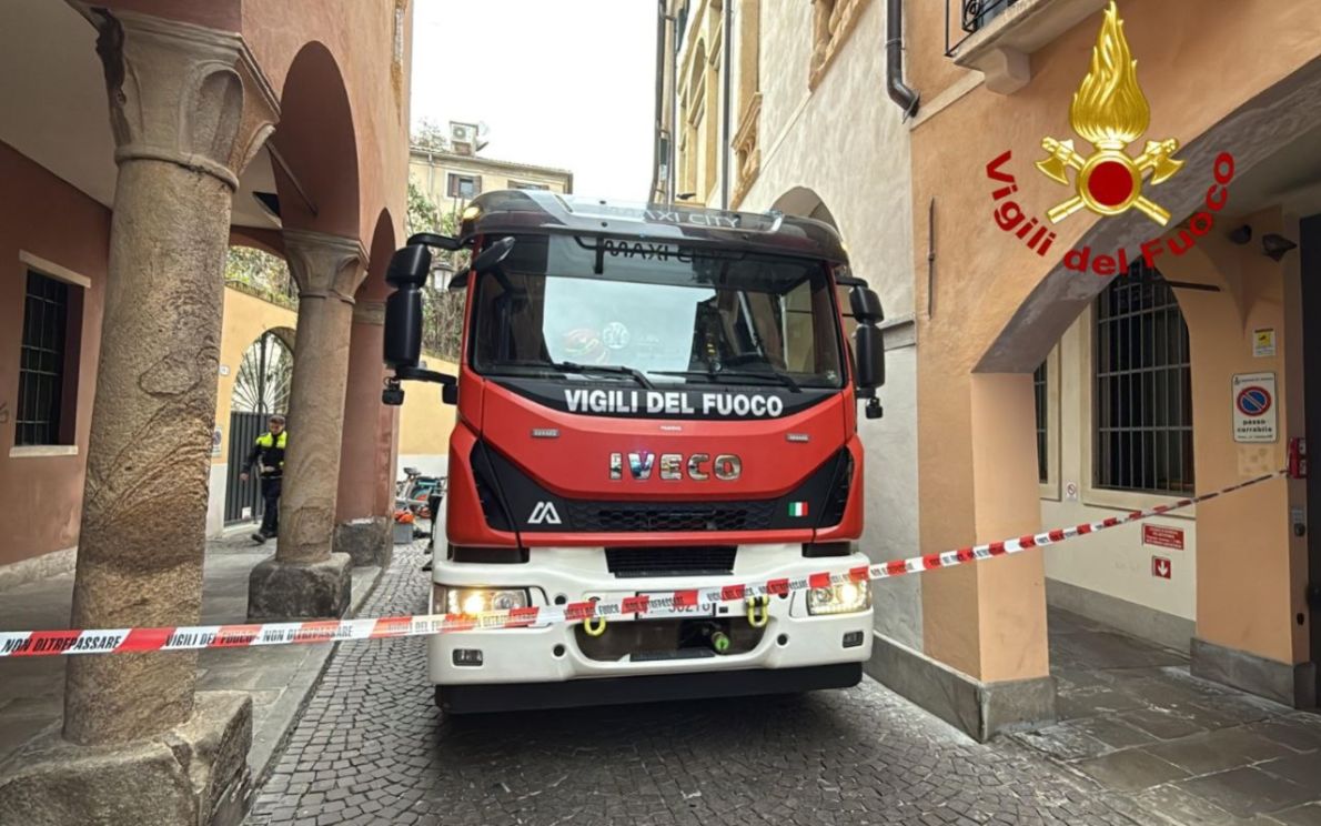 Incendio in centro a Padova