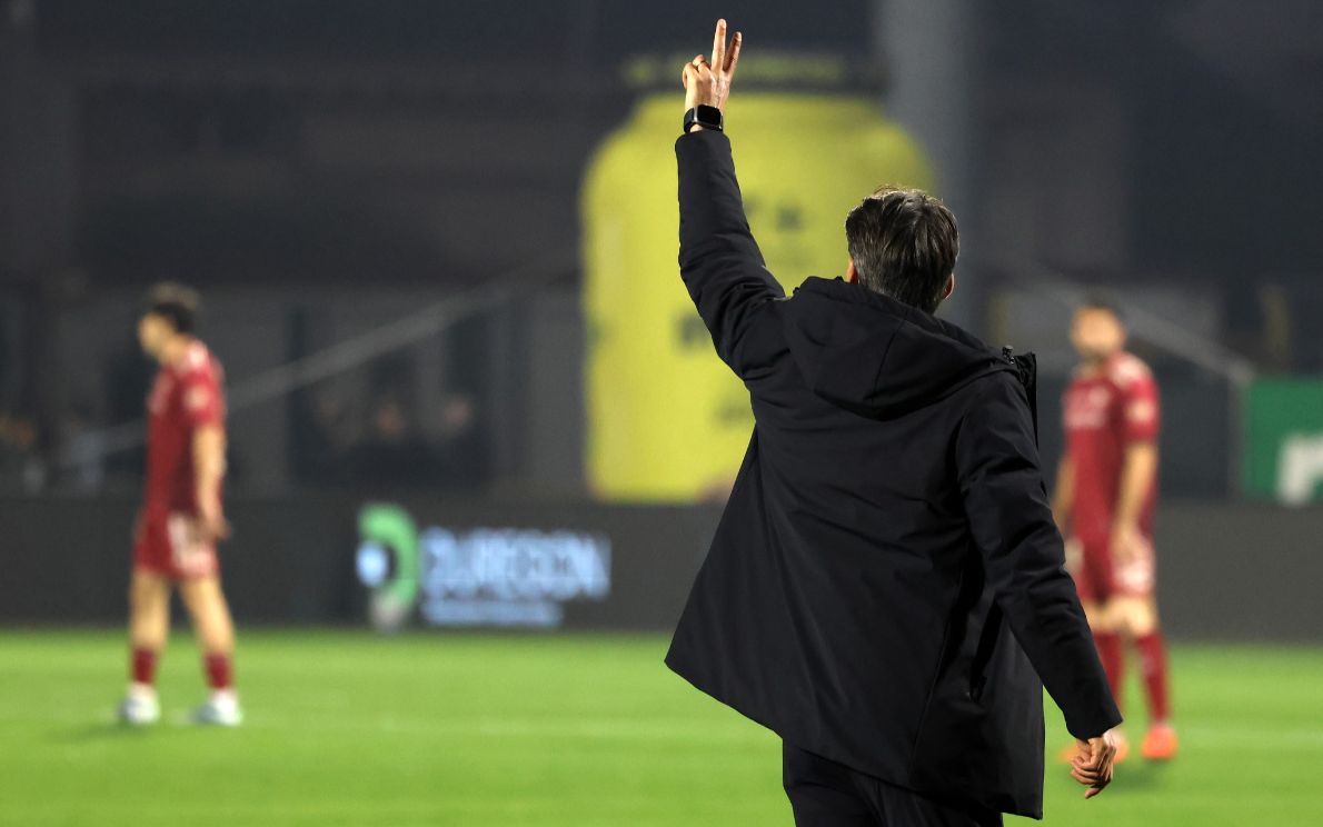 Iori prima della sfida al Brescia al Rigamonti