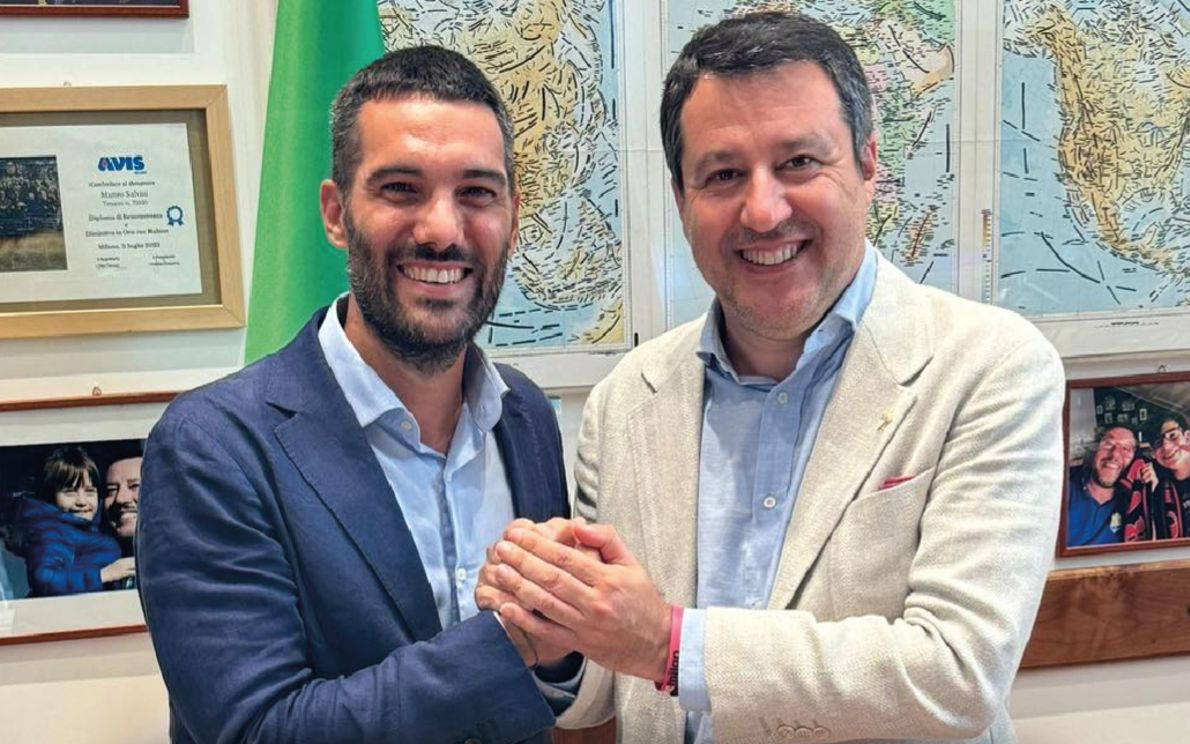 Andrea Tomaello e Matteo Salvini