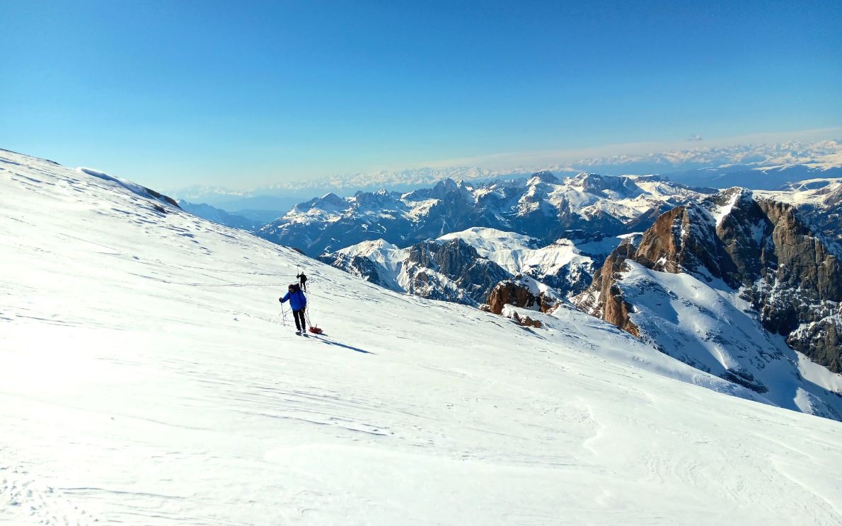 Ricercatori sulla Marmolada