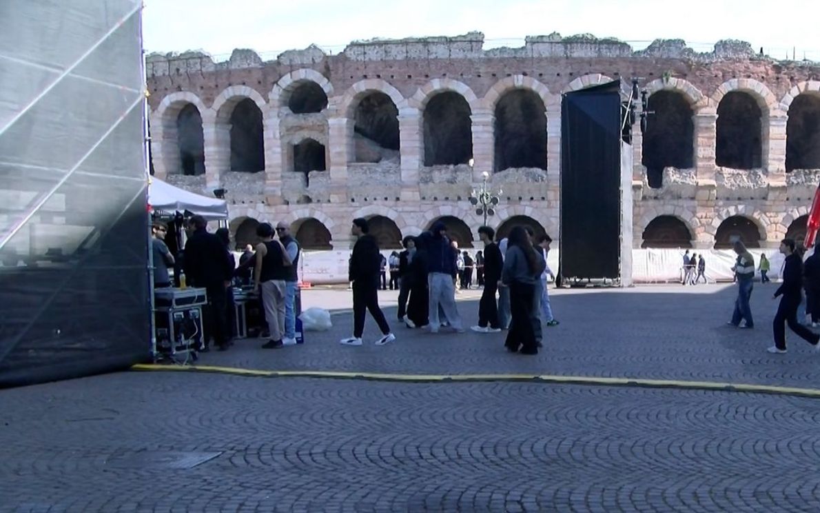 La preparazione dello show in Bra