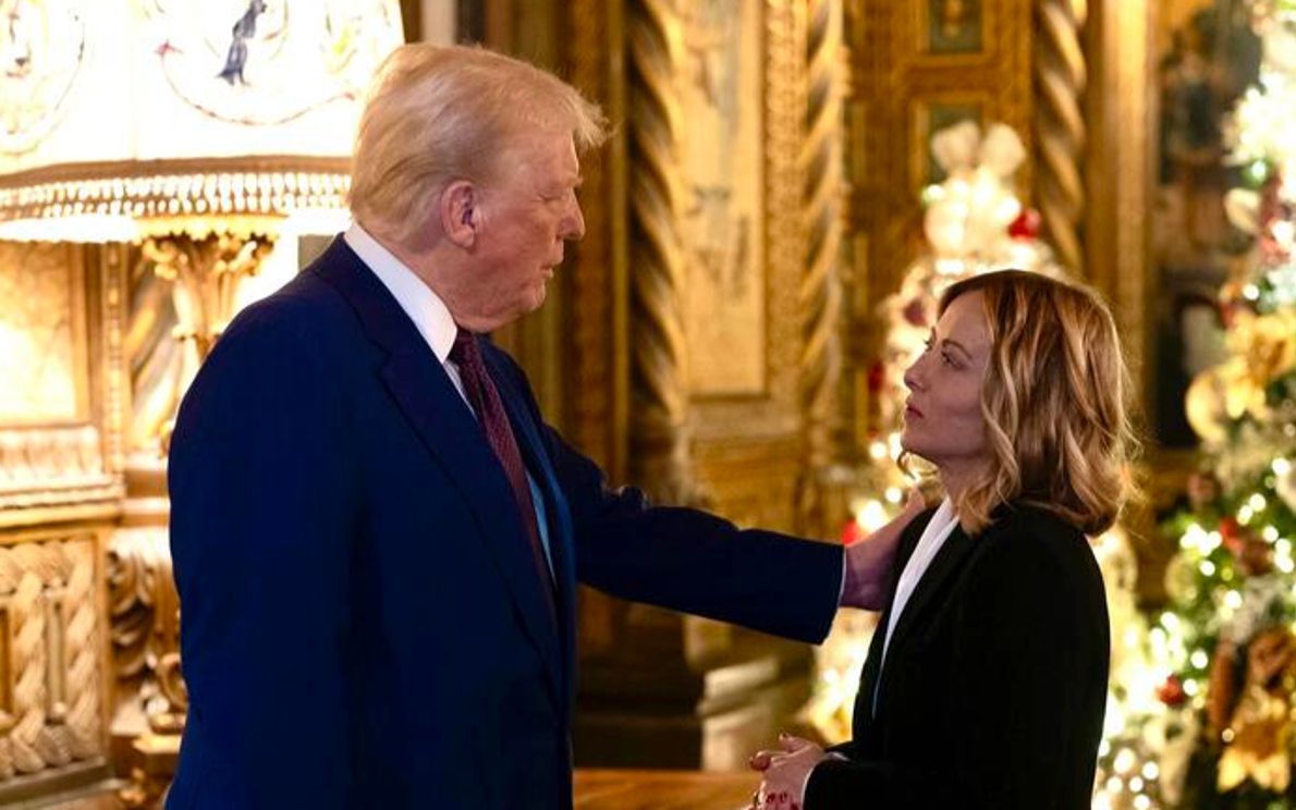 Trump e Meloni (foto Ansa)