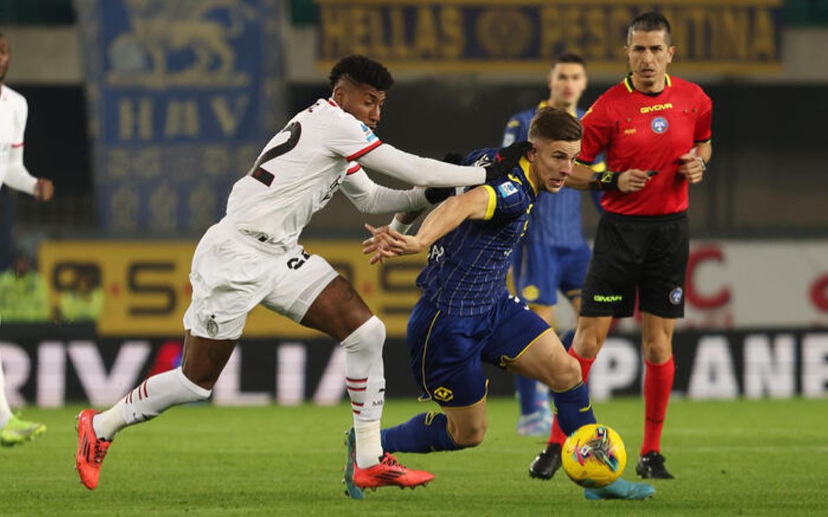 verona-milan 0-1 foto ansa