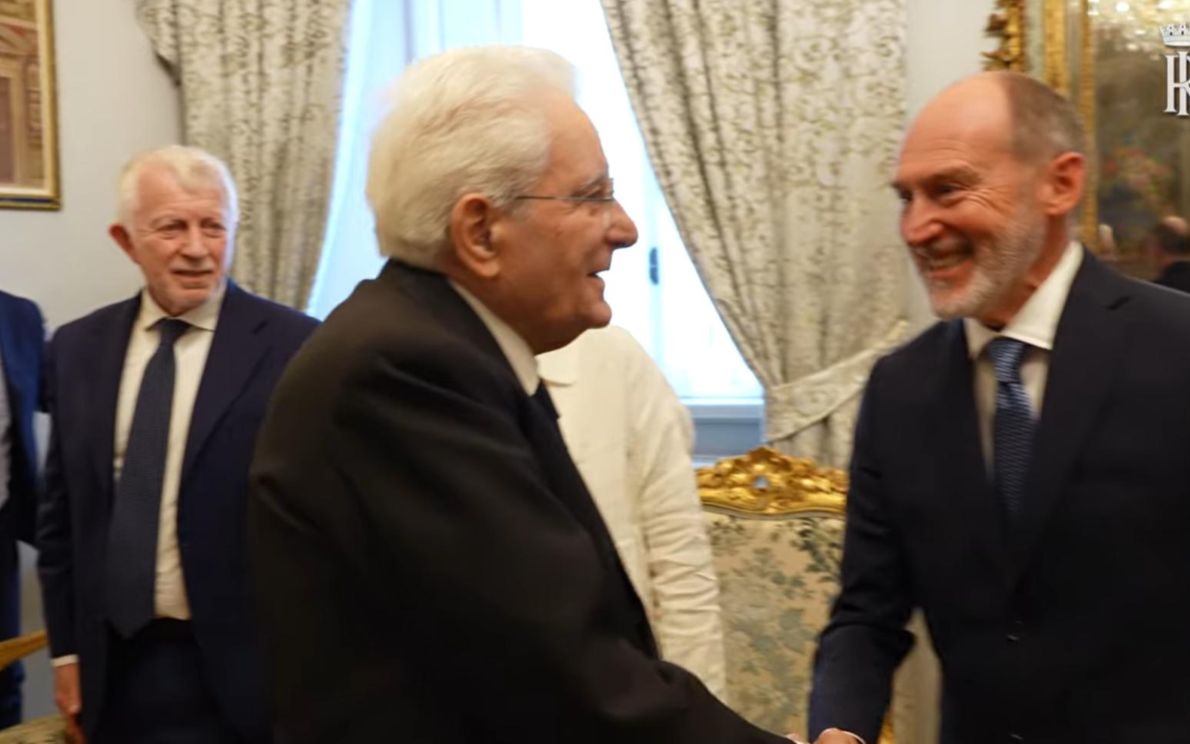 Presidente Mattarella e Antonio Zaglia