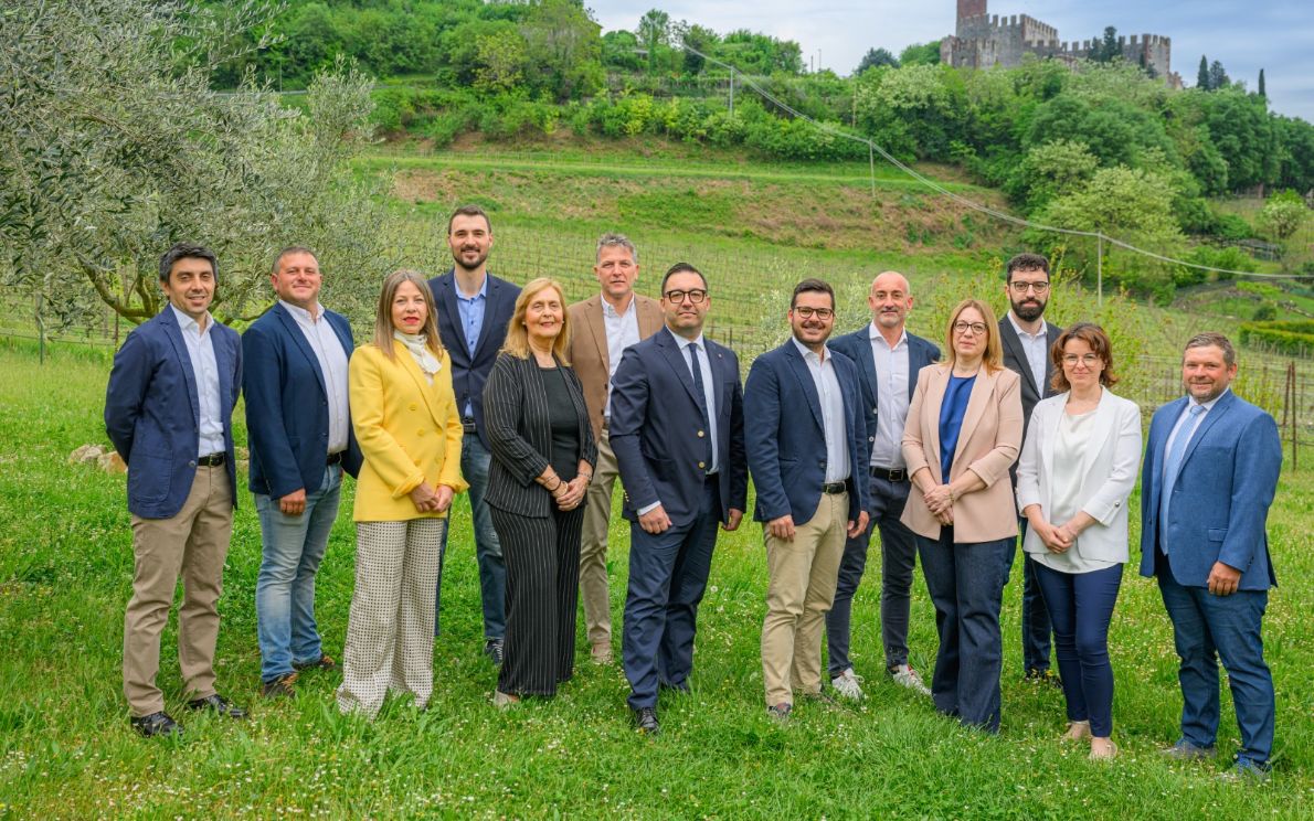 Denis Adami e Matteo Pressi con i candidati