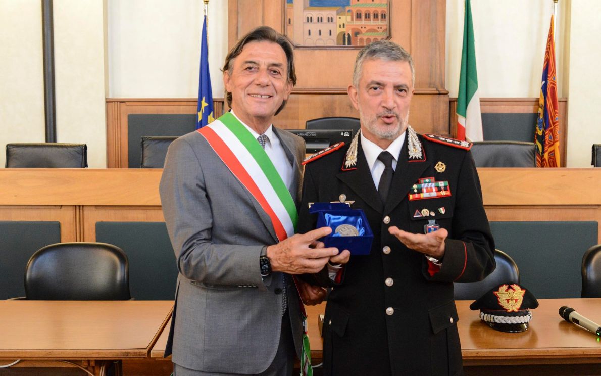 Sergio Giordani e il Generale Maurizio Stefanizzi