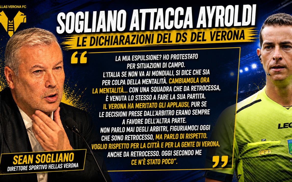 Le dichiarazioni di Sogliano