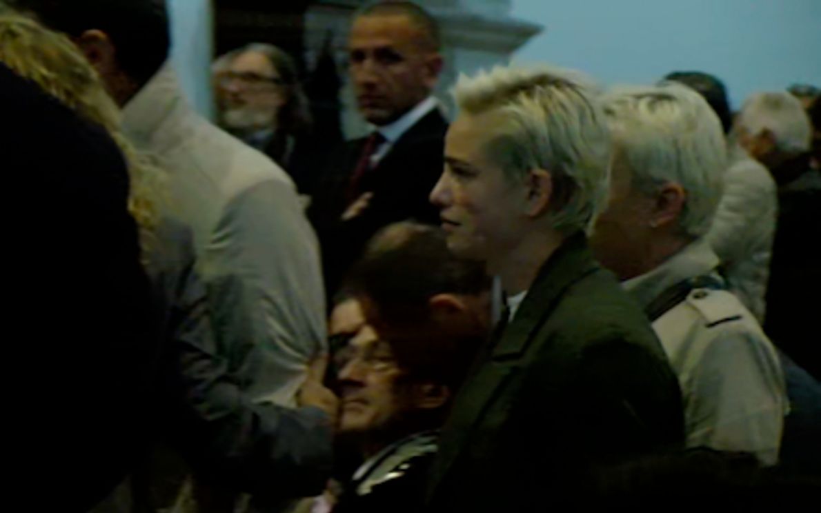 Bebe Vio al funerale di Alex Zanardi