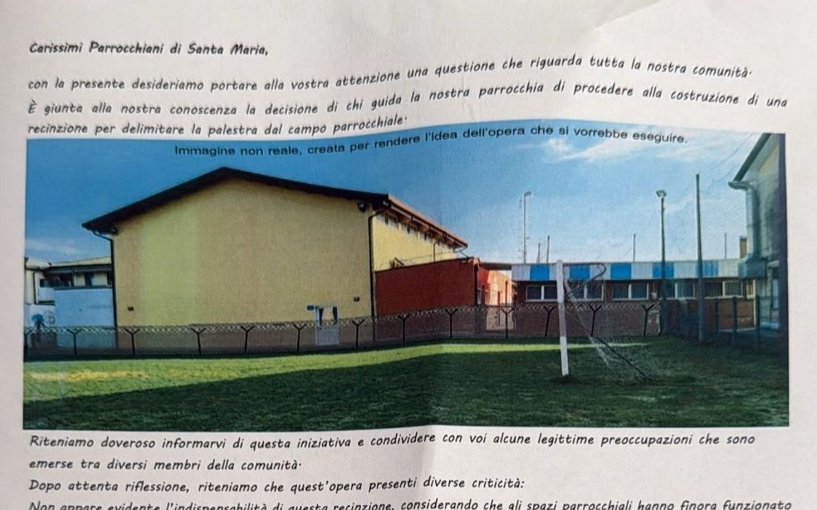 Volantino parrocchiani Santa Maria di Cittadella
