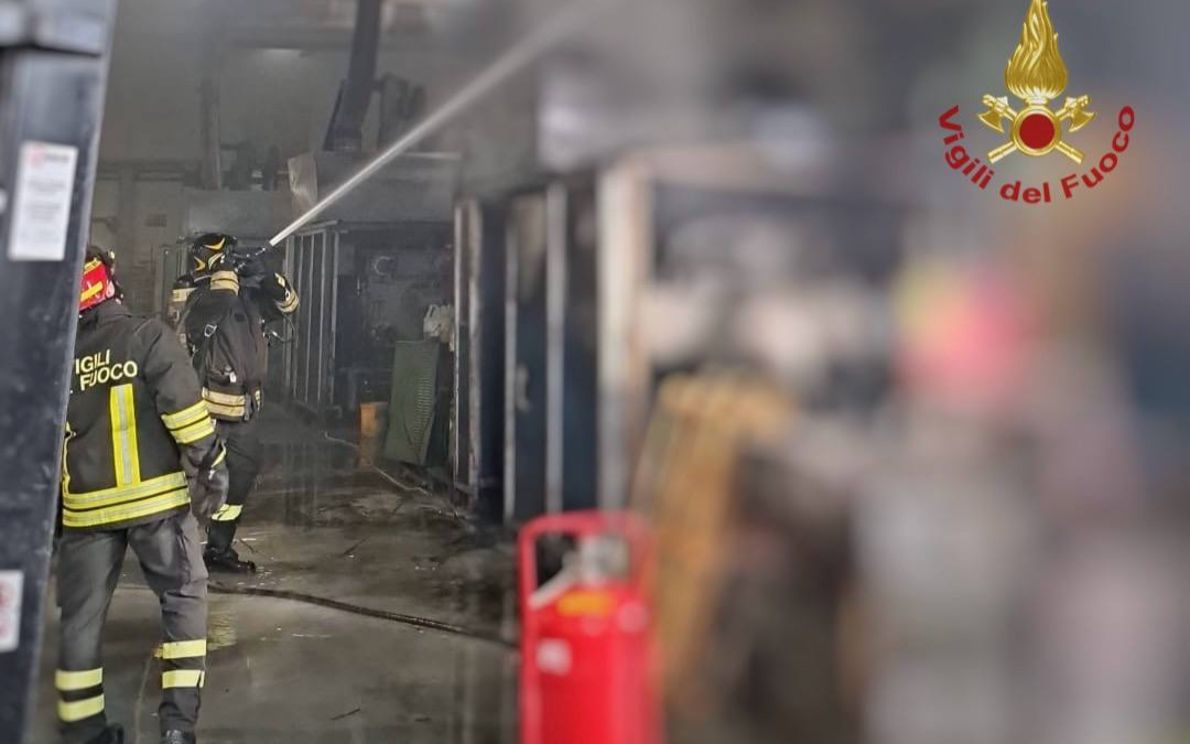 Incendio azienda a Piove di Sacco