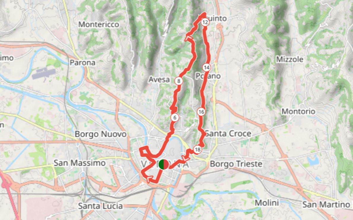 StraVerona, percorso 20 chilometri