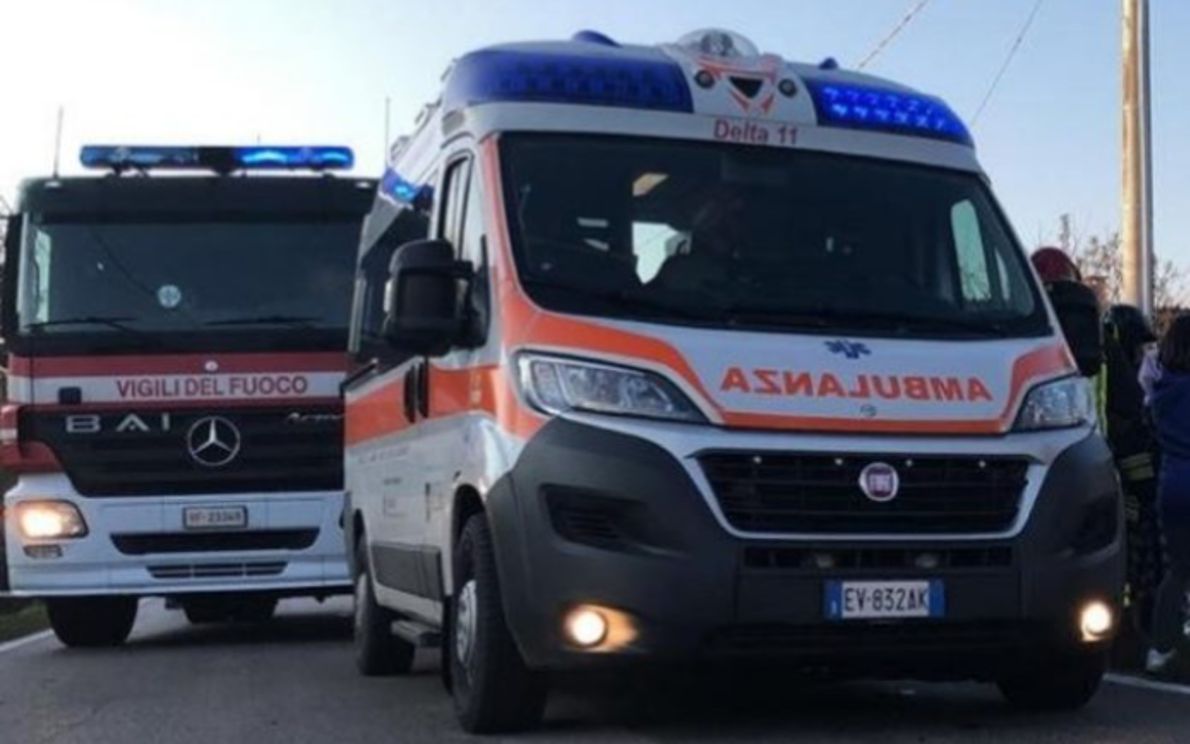 Ambulanza e Vigili del Fuoco