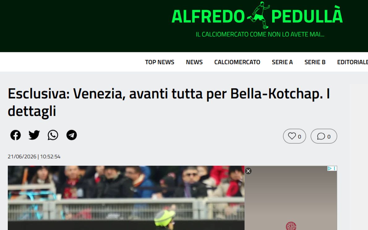 Screenshot Pedullà