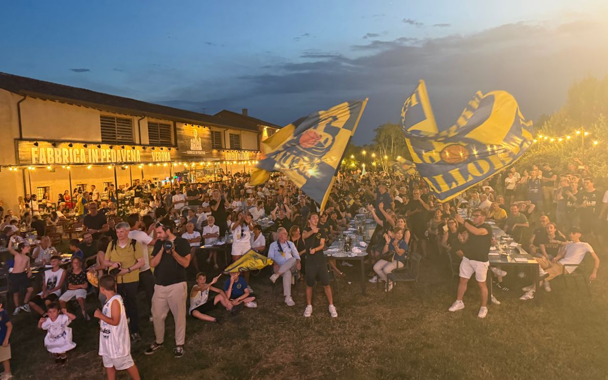 Tifosi in festa al Pedavena
