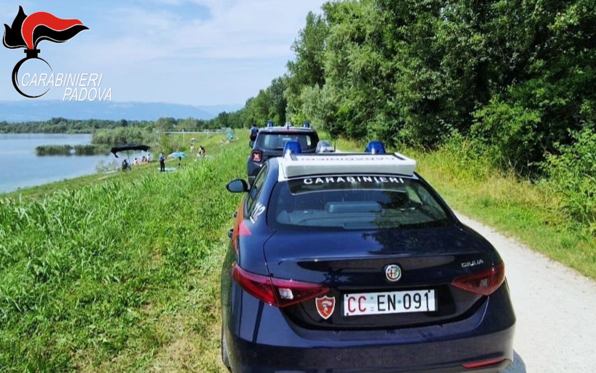 Carabinieri al lago di Camazzole