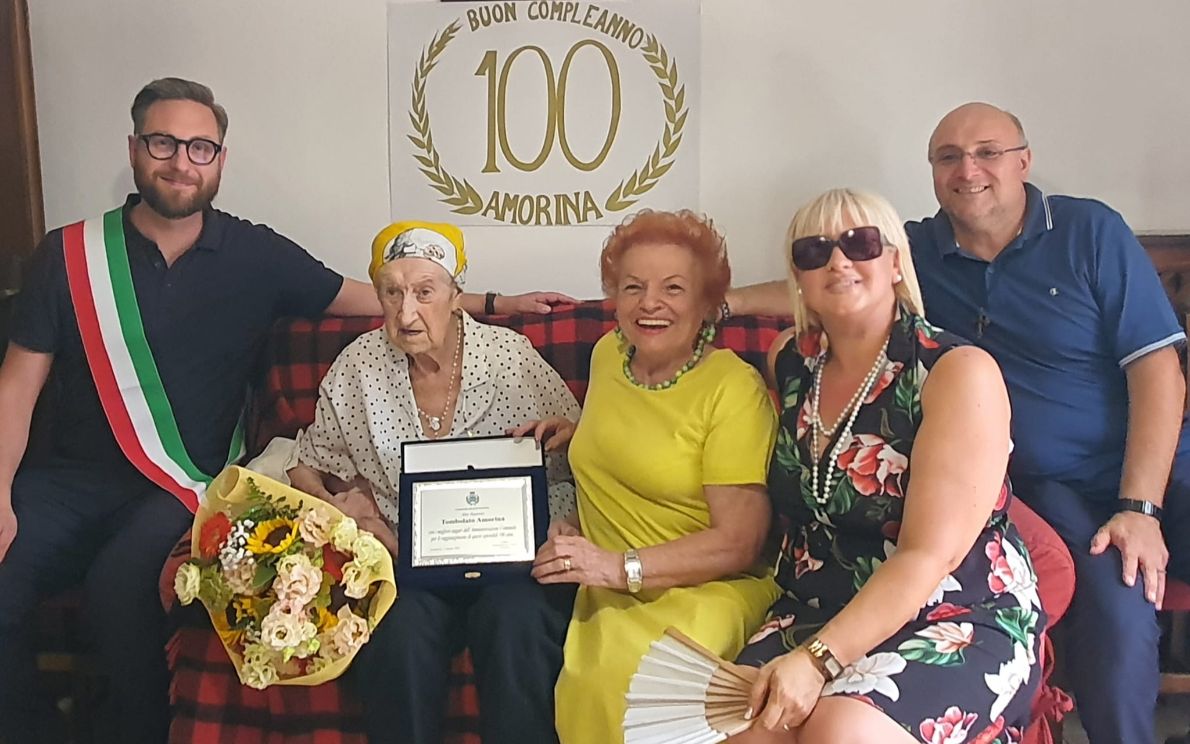 Centesimo compleanno di Amorina Tombolato