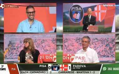 Un momento della diretta di Alè Padova