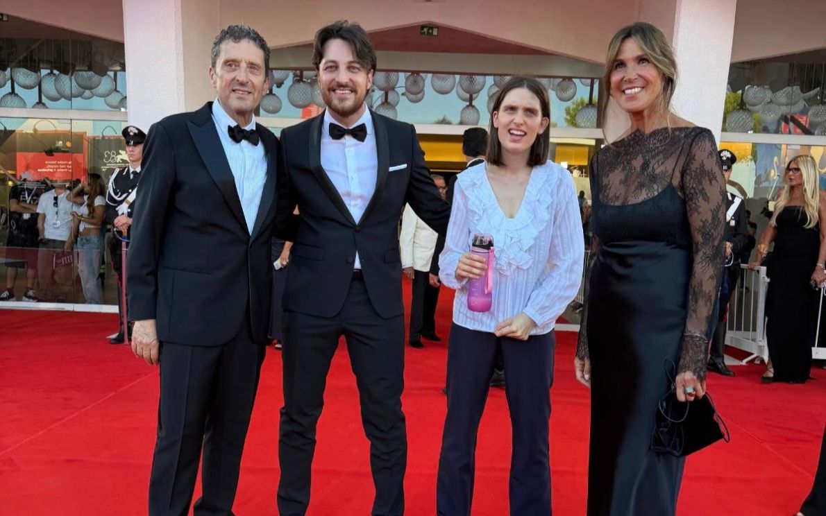 Alberto Stefani con Emma Dal Ben sul Red Carpet