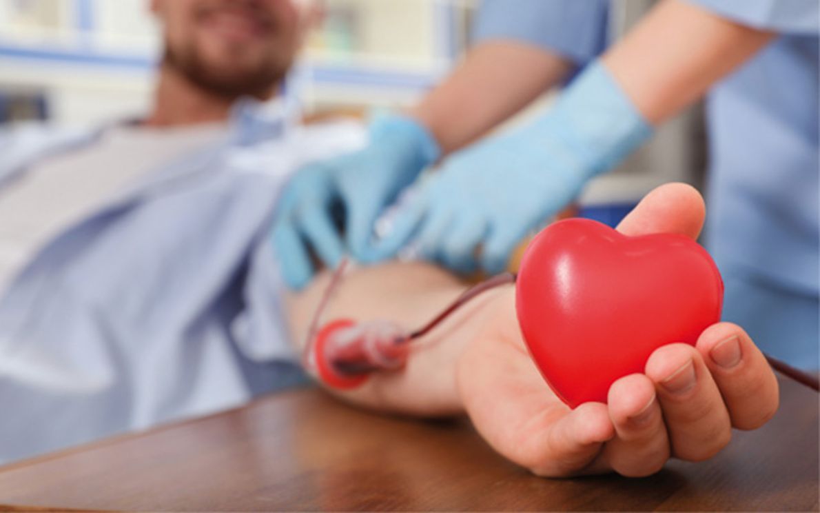 Un donatore di sangue