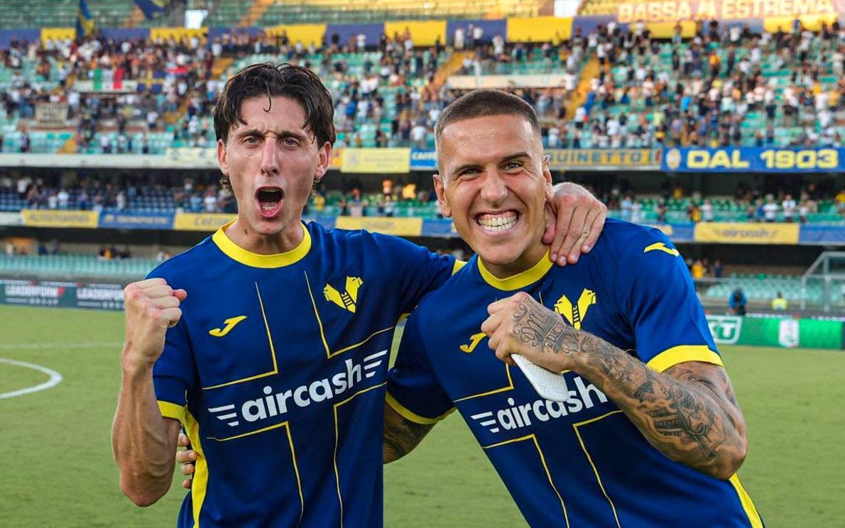 Mulattieri e Calabrese, foto da hellasveronafc