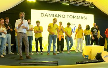 Damiano Tommasi con la coalizione Rete