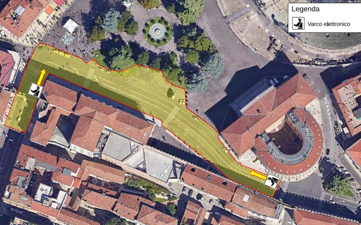 ZTL in piazza Bra