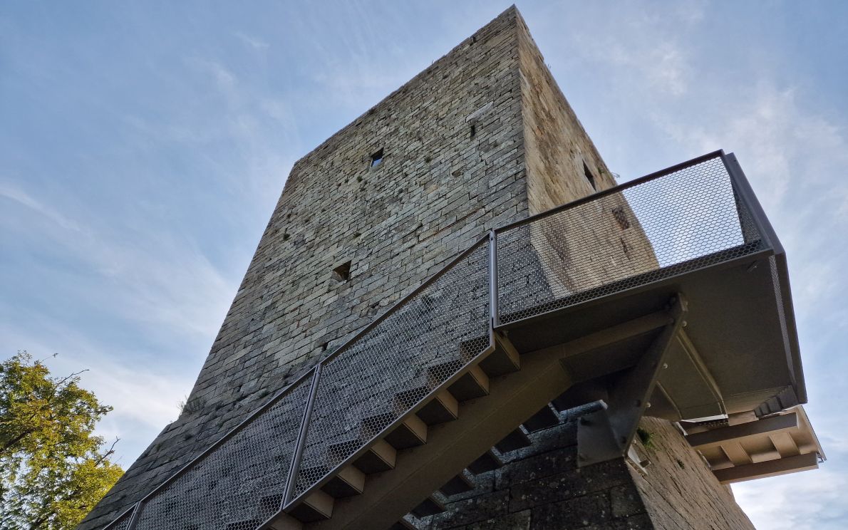 Nuova scala alla Rocca di Monselice