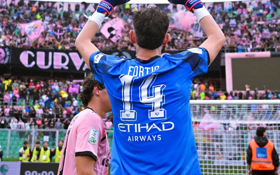 Mattia Fortin al Palermo (Foto Palermo FC)