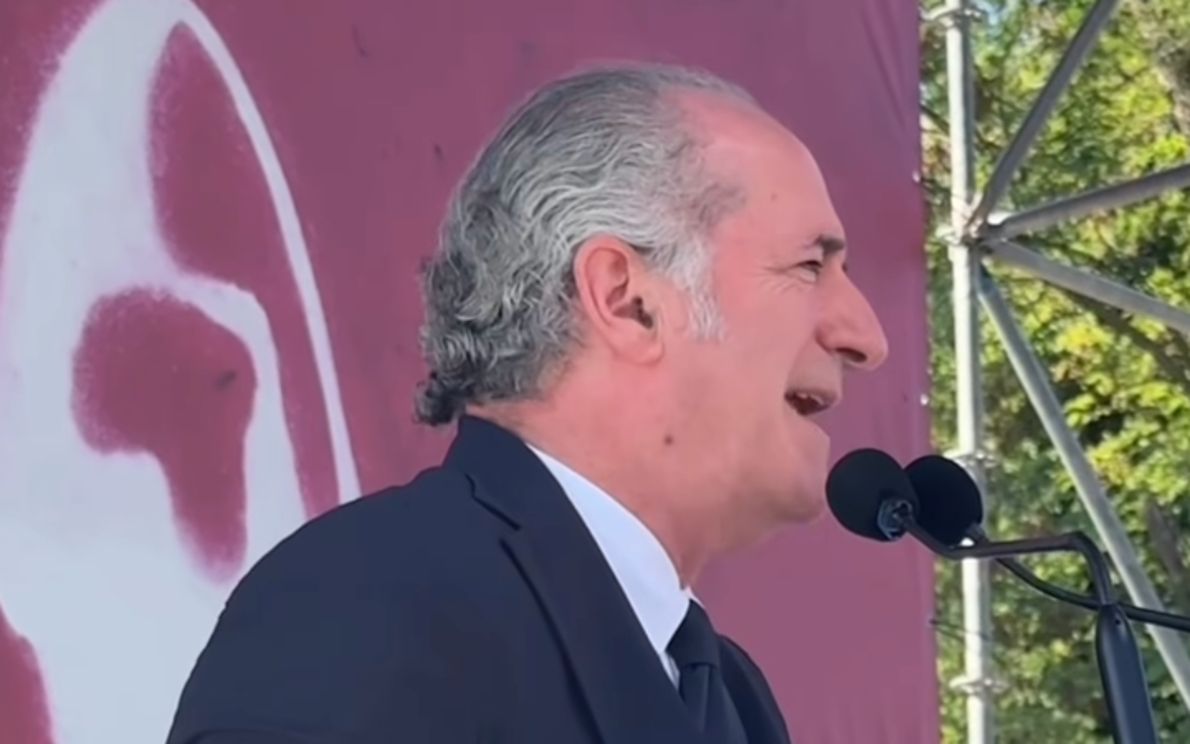 Luca Zaia a Pontida