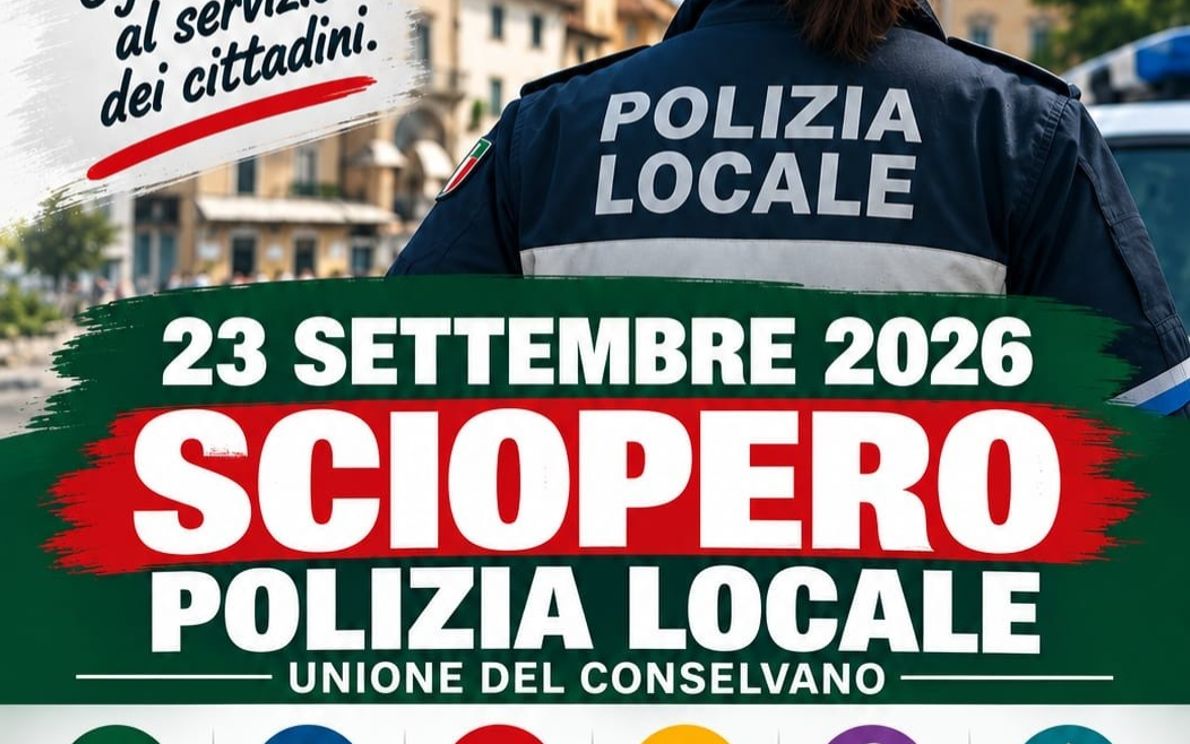 Sciopero Polizia Locale del Conselvano