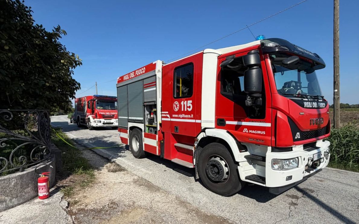 Bombola di gas esplosa a Tribano