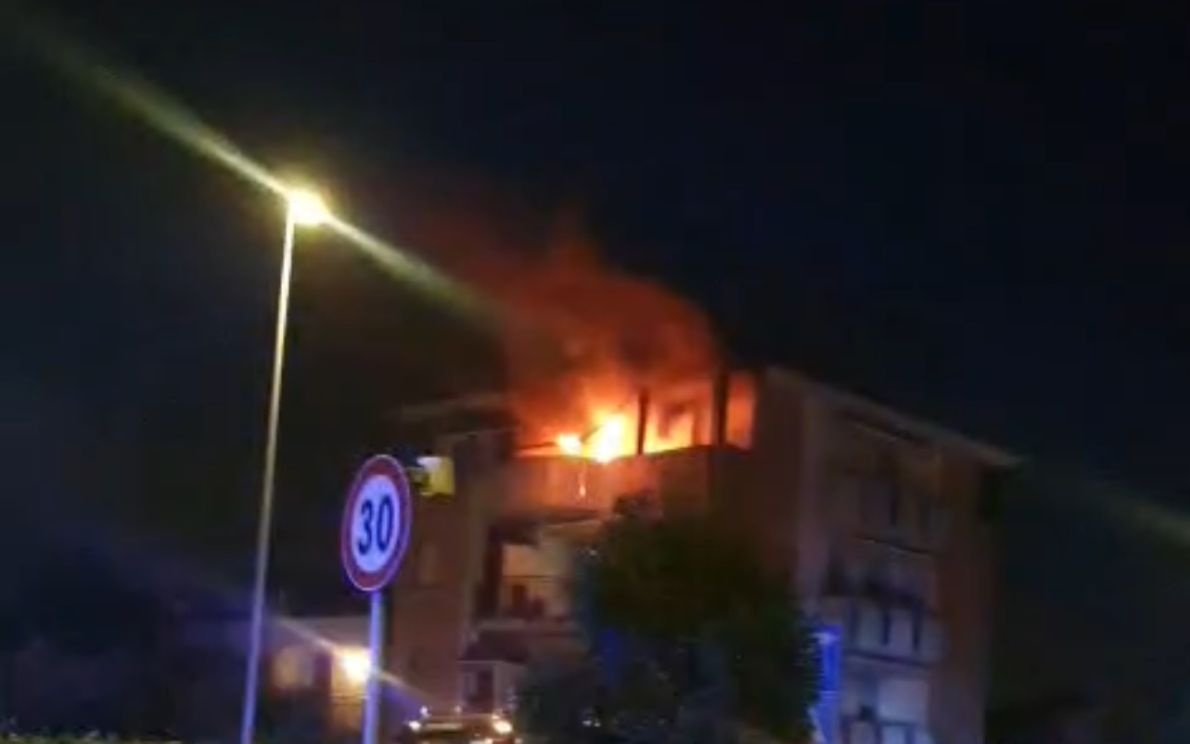 Incendio alla Sacra Famiglia